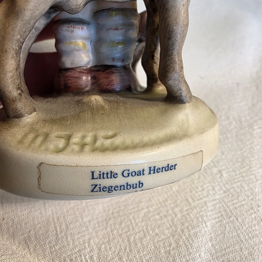 Vintage Goebel Hummel Little Goat Herder Charming Boy w Goats Figurine TMK 6